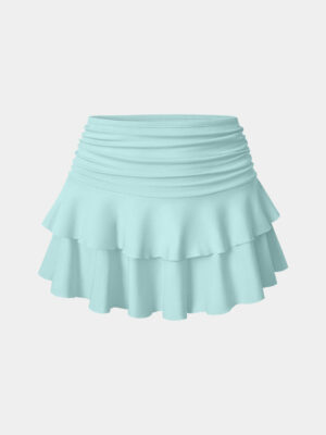 Pleated Tennis A-Line Skirt