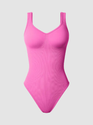 Ribbed Sleeveless Shapewear Tank Tops Bodysuits