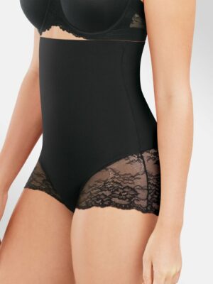 High Waist Shaping Brief With Lace