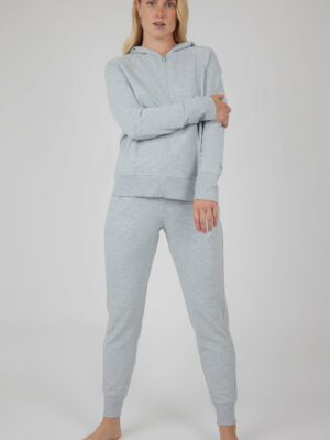 Brushed Terry Zip Hoodie and Jogger Set
