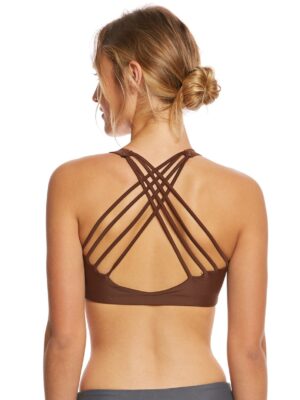 Onzie Chic Yoga Sports Bra Chocolate