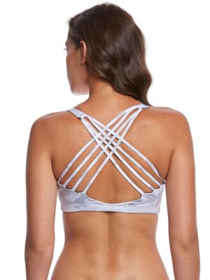 Onzie Chic Yoga Sports Bra Gray Camo