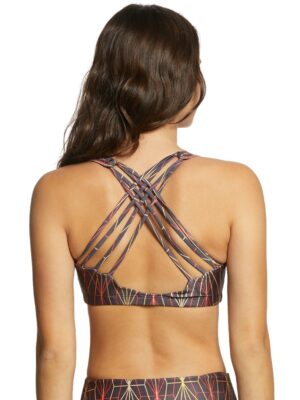 Onzie Chic Yoga Sports Bra Golden Matrix