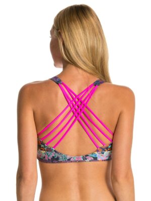 Onzie Chic Yoga Sports Bra Bolivia/Pink Straps
