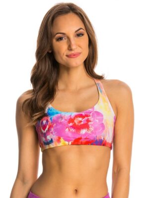 Onzie Chic Yoga Sports Bra Hawaiian Tropic/Watermelon