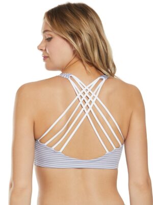 Onzie Chic Yoga Sports Bra Fossil Stripe