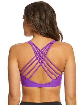 Onzie Chic Yoga Sports Bra Electric Purple