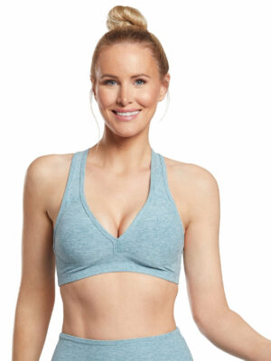 Beyond Yoga Spacedye Lift Your Spirits Yoga Sports Bra Blue Crush/Sky Blue