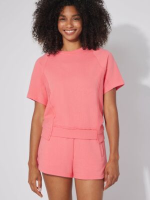 2 Pc Loop Terry Short Sleeve and Short Set