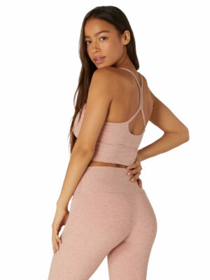 Beyond Yoga Spacedye Slim Racerback Cropped Tank Tinted Rose/Pink Quartz