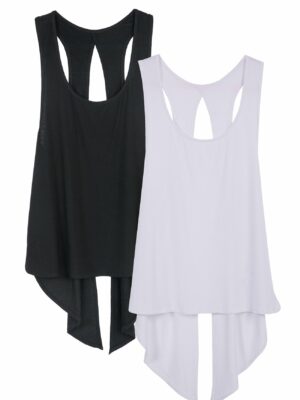Sharesto Sexy Yoga Tops Workout Clothes Racerback Tank Top for Sport Women
