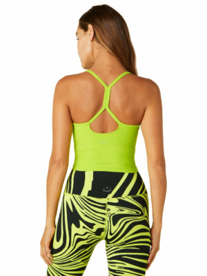 Beyond Yoga Spacedye Slim Racerback Cropped Tank Matcha Green-Lime