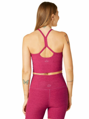 Beyond Yoga Spacedye Slim Racerback Cropped Tank Dragonfruit-Sangria