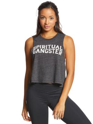 Spiritual Gangster SG Varsity Crop Tank