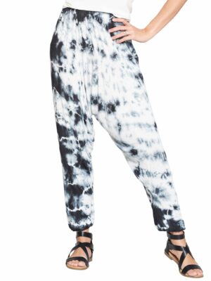 Yak & Yeti Harem Pants Tie Dye Elasticated Waist And Cuffs
