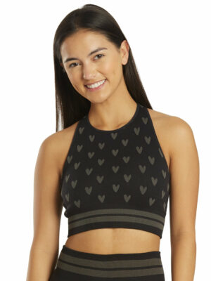 Spiritual Gangster High Neck Jacquard Bra