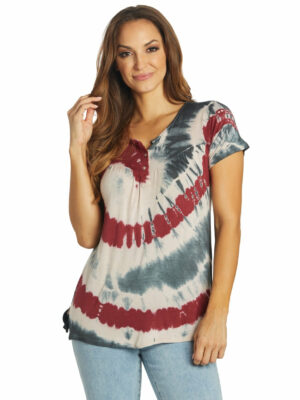 Yak & Yeti Spiral Tie Dye Loose Fit Tee