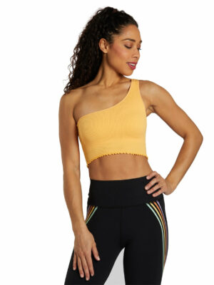 Spiritual Gangster Luna One Shoulder Seamless Tank