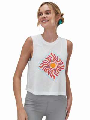 Spiritual Gangster Sunshine On My Mind Crop Tank