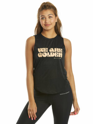 Spiritual Gangster Golden Active Muscle Tank