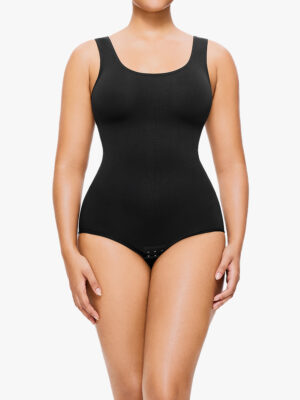 Essential Seamless U Neck Tank Bodysuit Everyday Shapewear Panties