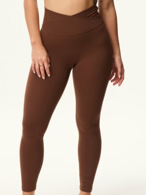 sharesto- [AA x Eugena] V Leggings (Full 24") in Chocolate