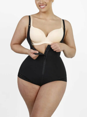 Sharesto® Lace Zipper Open Bust Shapewear