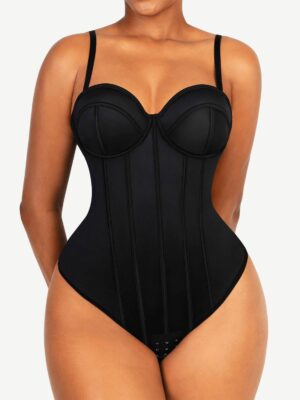 Sharesto® Retro-style Cupped Bra-free Bodysuit