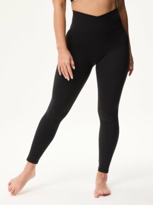 sharesto- V Leggings (Full 24") in Black Sesame