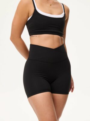 sharesto [AA x Eugena] V Shorts (Mini 4") in Black Sesame