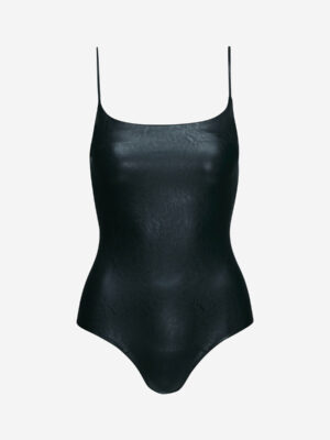 Faux Leather Cami Bodysuit