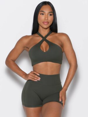 Cross Over Halter Bra