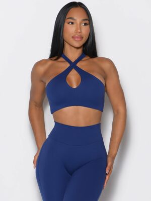Cross Over Halter Bra