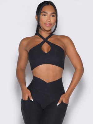 Cross Over Halter Bra