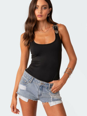 Barker Buckle Strap Bodysuit