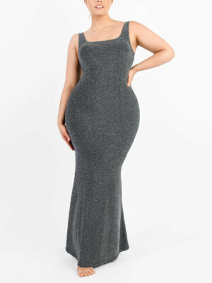 Gleaming Sleeveless Mermaid Shaping Dress