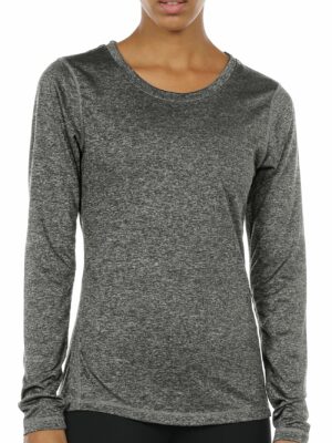 Sharesto Women's Workout Yoga Long Sleeve T-Shirts with Thumb Holes
