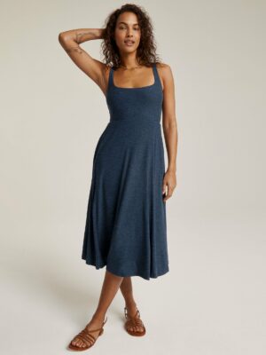 Featherweight At The Ready Square Neck Dress