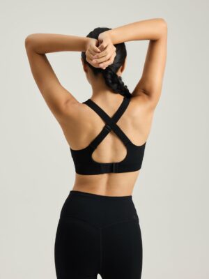 Clasp Bra (High Neck) in Black Sesame