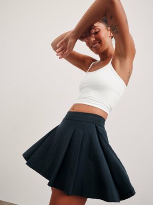 Score Pleated Skirt
