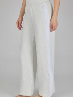 Cloud Plush Wide Leg Pant with Snap Detail