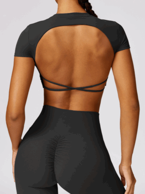 Tee-shirt Manche Courte - Brassière intégrée - Lina