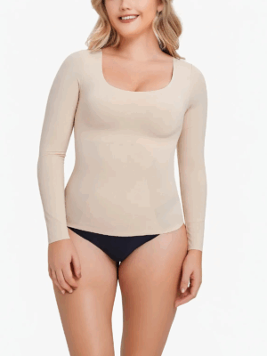 Round Neck Long Sleeve Top