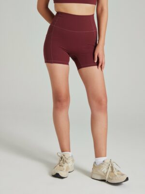 sharesto Pocket Shorts (Mini 4") in Dark Cherry