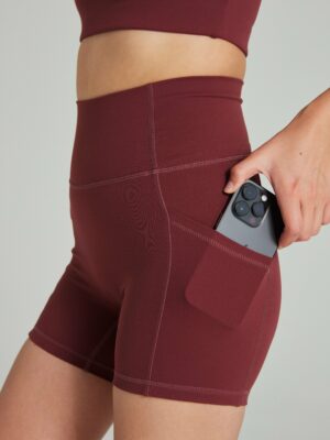 sharesto Pocket Shorts (Biker 6") in Dark Cherry