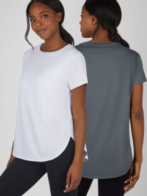 2 PK Hi Low Short Sleeve Tee