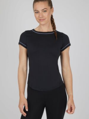 2 PK Super Soft Synergy High Crew Neck Short Sleeve Top and Crew Neck Top