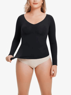 Seamless Elastic Anti-Slip Hem Tops