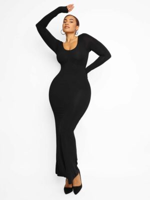 Slim Fit Shaping Maxi Dress