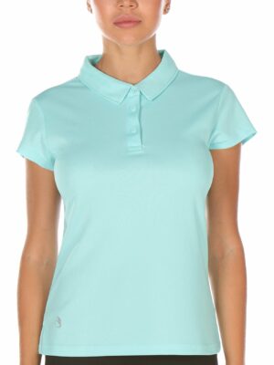 T28 Sharesto Women's Athletic Golf Polo Shirts Stretch Pique Short Sleeve Tops